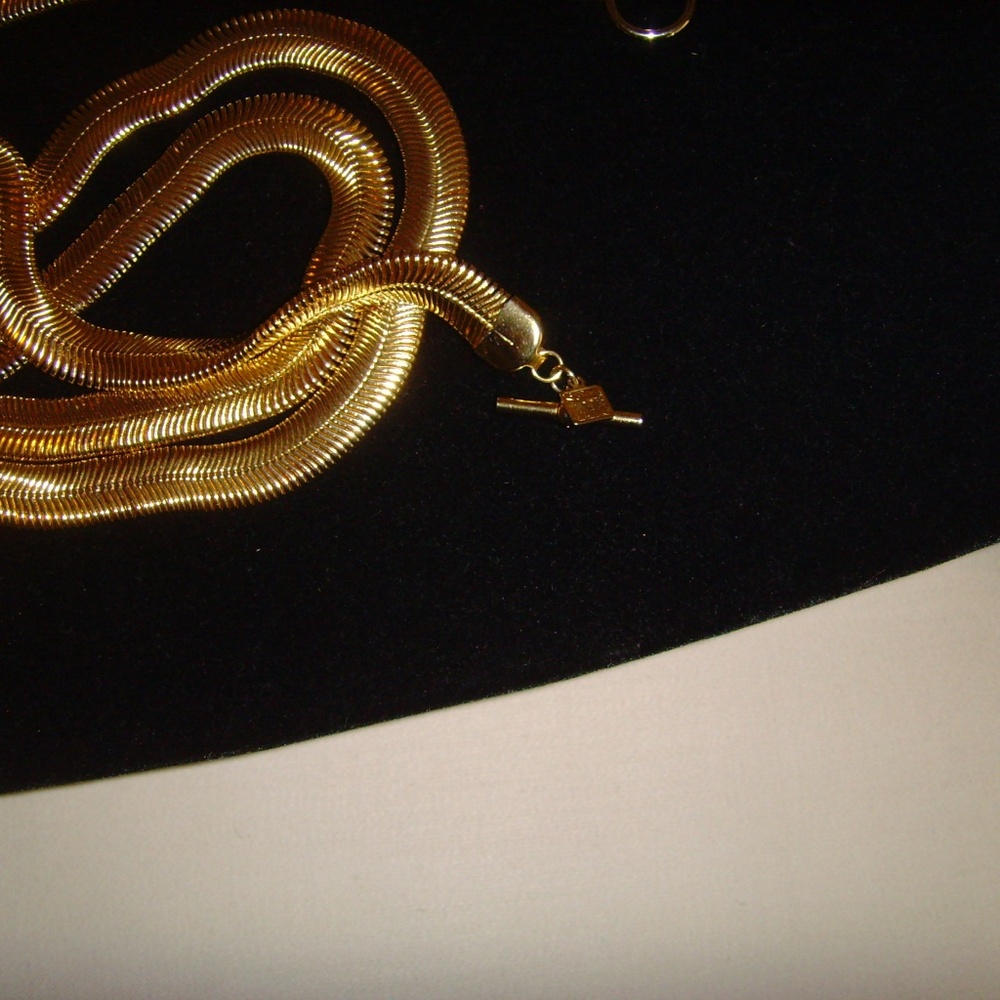 Anne Klein Gold-Tone Serpentine Chain Necklace - Picture 7 of 14